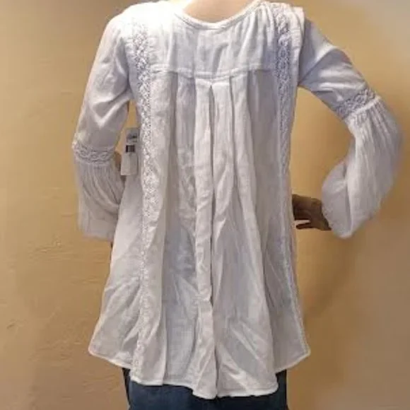 Ralph Lauren Denim & Supply white boho chic women's blouse - XS/TP - Picture 6 of 9